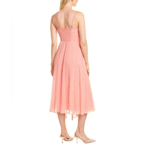 REBECCA TAYLOR Dot Embroidered Crinkle Chiffon Maxi Sundress - Picture 6 of 15